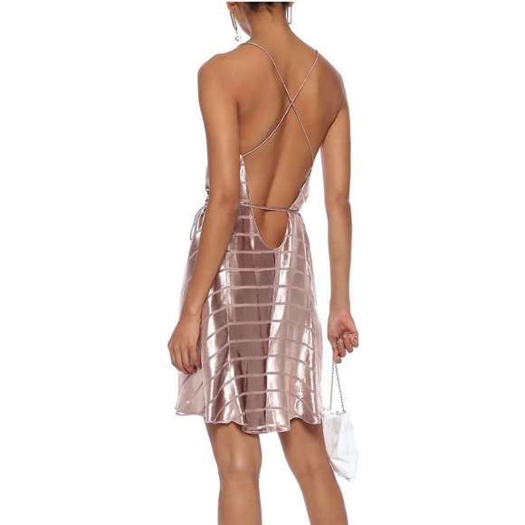 MICHELLE MASON
Open-back devoré-velvet mini wrap dress - Picture 2 of 5